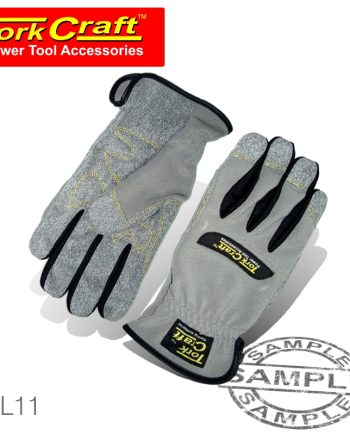 MECHANICS GLOVE MEDIUM SYNTHETIC LEATHER PALM SPANDEX BACK