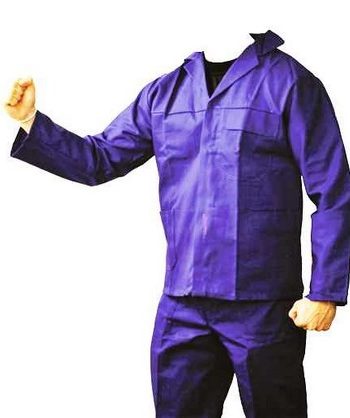 OVERALL 2PC R/BLUE 100% COTTON J54 46 - MAB3364