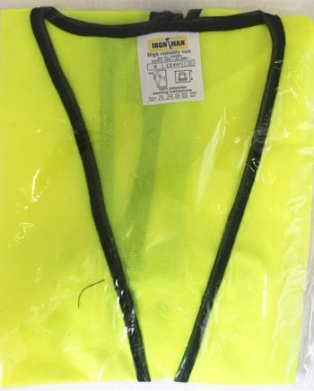 VEST REFLECTIVE FLU LIME LARGE ZIP/POCKET Y-L