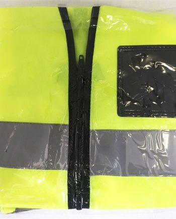 VEST REFLECTIVE FLU LIME X/LARGE ZIP/POCKET Y-XL