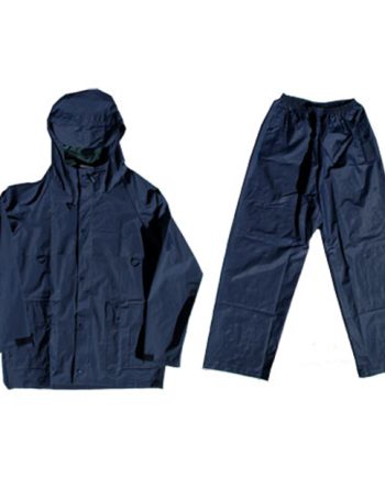 RAINSUIT 2PCE NAVY BLUE RUBBERISED SIZE LARGE RN-L