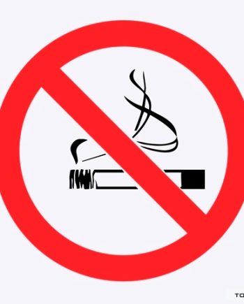 SIGN NO SMOKING 150X150MM