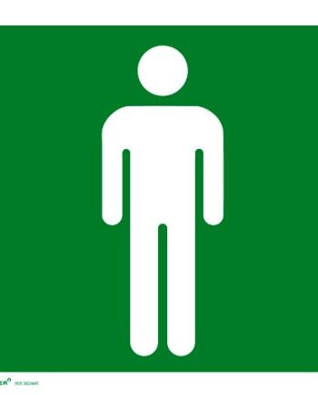 SIGN MENS TOILET 150X150MM