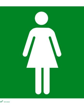 SIGN LADIES TOILET 150X150MM