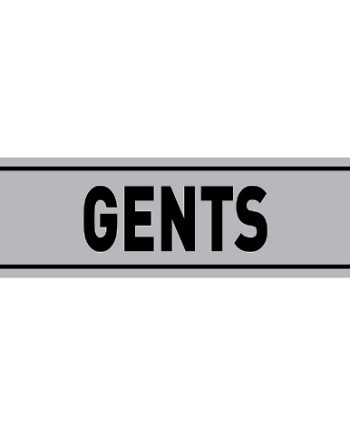 SIGN ALUMINIUM GENTS 180X150MM