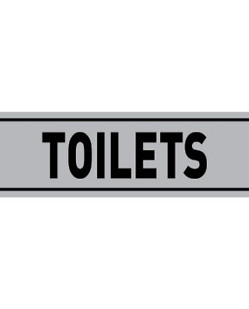 SIGN ALUMINIUM TOILET 180X150MM