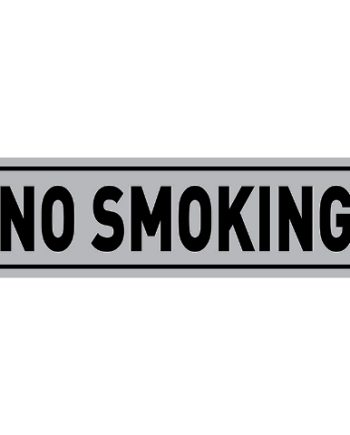 SIGN ALUMINIUM NO SMOKING 180X150MM