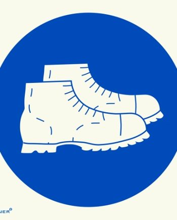 SIGN PH/LUM FOOT PROTECT 190X190MM