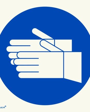 SIGN PH/LUM HAND PROTECT 190X190MM
