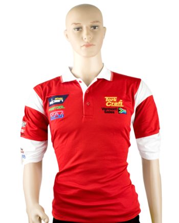 TORK CRAFT GOLF SHIRT RED 5XL