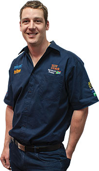 TORK CRAFT VERMONT MENS - NAVY BLUE COTTON SHIRT - MEDIUM