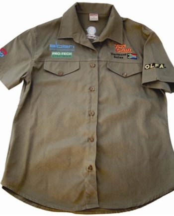 TORK CRAFT LADIES BLOUSE - OLIVE - XLARGE