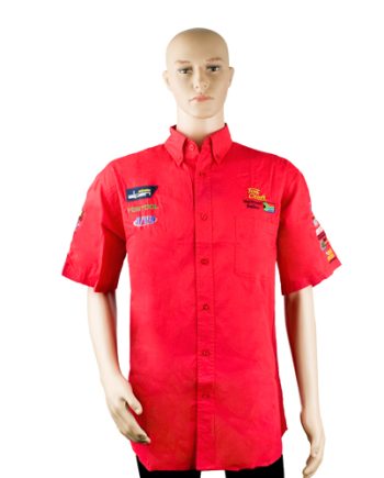 TORK CRAFT VERMONT MENS RED COTTON SHIRT - LARGE