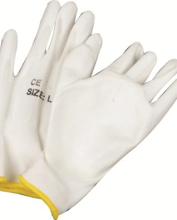 GLOVE MATSAFE NYLON WHITE PU G/P 120 PP - WAN0218