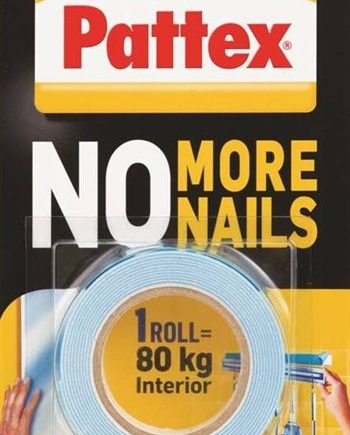 ADHESIVE NO MORE NAILS TAPE 80KG PATTEX