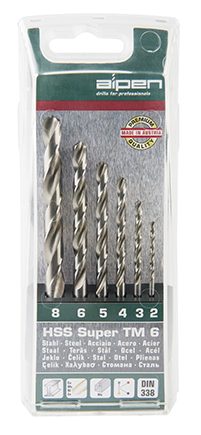 Alpen Hss Super Drill Bit Set 6 Piecec 2-8Mm