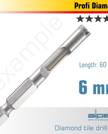 Alpen Diamond Drill Bit 6Mm