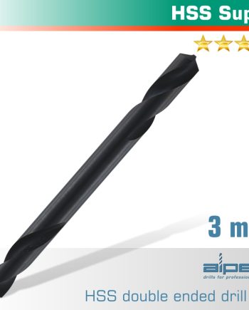 Alpen Hss Super Drill Bit Double Ended 3.0Mm 1/Pack