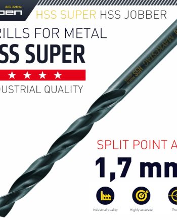 Alpen Hss Super Drill Bit 1.7Mm Bulk