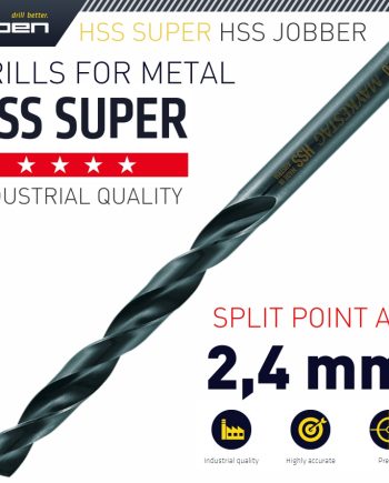 Alpen Hss Super Drill Bit 2.4Mm Bulk