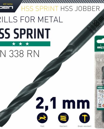 Alpen Hss Sprint Drill Bit 2.1Mm 1/Pack