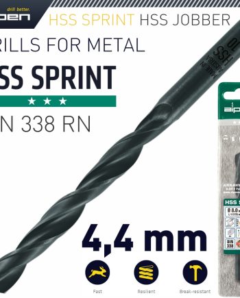 Alpen Hss Sprint Drill Bit 4.4Mm 1/Pack