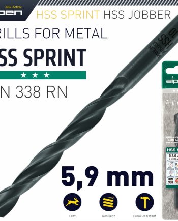 Alpen Hss Sprint Drill Bit 5.9Mm 1/Pack