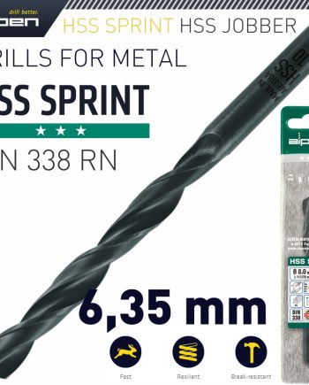 Alpen Hss Sprint Drill Bit 6.35Mm 1/Pack