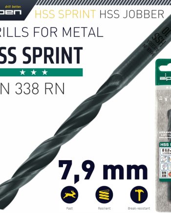 Alpen Hss Sprint Drill Bit 7.9Mm 1/Pack