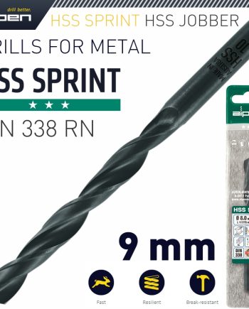 Alpen Hss Sprint Drill Bit 9Mm 1/Pack