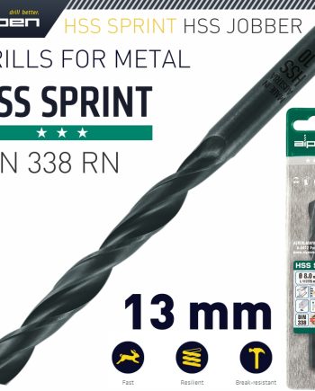 Alpen Hss Sprint Drill Bit 13Mm 1/Pack