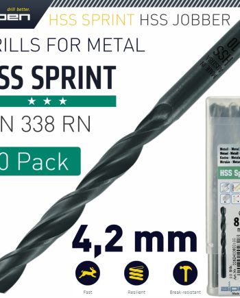 Alpen Hss Sprint Drill Bit 4.2Mm Bulk Ind.Pack