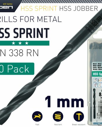 Alpen Hss Sprint Drill Bit 1.0Mm Packet Of 10 For Module