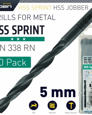 Alpen Hss Sprint Drill Bit 5.0Mm Packet Of 10 For Module
