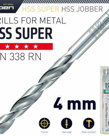 Alpen Hss Super Drill Bit 4Mm Bulk