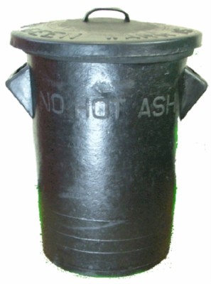 REFUSE BIN RUBBER 85LTR C/W LID (MIN PACK 5)