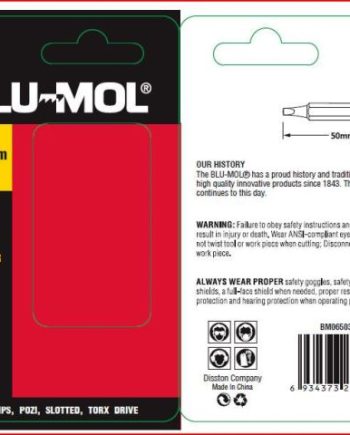 Blu-Mol Square Pwr Bit S2 No.3X50Mm 2Pc