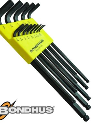 Bondhus Ball End L-Wrench 13Pc Set 0.05-3/8' Imperial Proguard Finish
