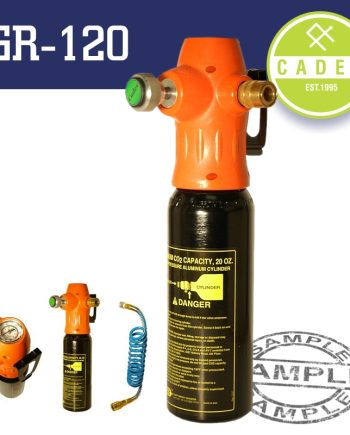 Cadex Co2 Gas Tank 600Ml C/W Regulator & 175Mm Hose 1/4'F 0-11Bar