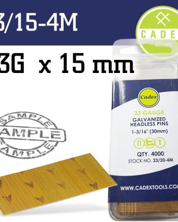 Cadex Headless Pin 23G 15Mm Galv  4000Pce