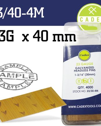 Cadex Headless Pin 23G 40Mm Galv 4000Pce