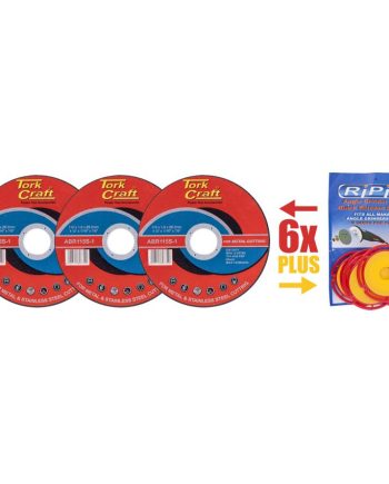Combo 103 (6X Abr115S-1) Plus Rip001 (Angle Grinder Anti Lock Release)