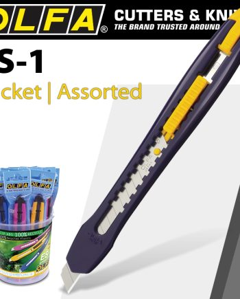 Olfa 24 Piece Es-1 Assorted Colours In Plastic Bucket