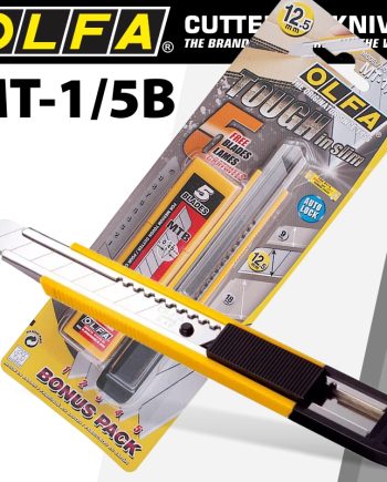 Cutter 12.5Mm Mighty Tough With Auto Lock + 5 Blades Free