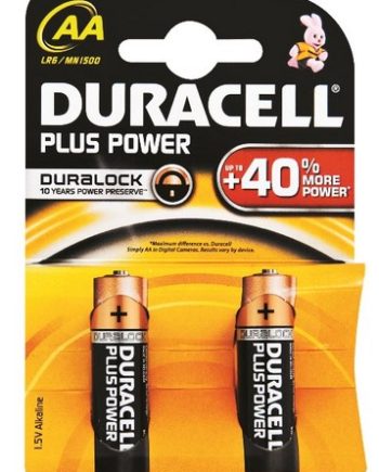 DURACELL BATTERY PLUS PWR AA 2X20 CARD BOX - DUR023697