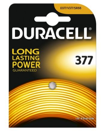 Duracell Battery Silver 377 1X10 Card Box