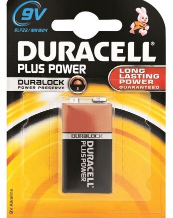 DURACELL BATTERY PLUS PWR 9V 1X10 CARD BOX - DUR105492