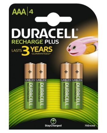 Duracell Battery Rechr Aaa 3Yr 4X10 Box