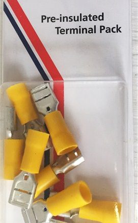 TERMINAL PP INSUL FEM BULLET CONN 4MM PKT8 PRPK27