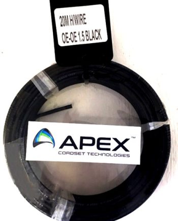 WIRE HOUSEWIRE PREPACK  BLACK 1.5MM X 20MET